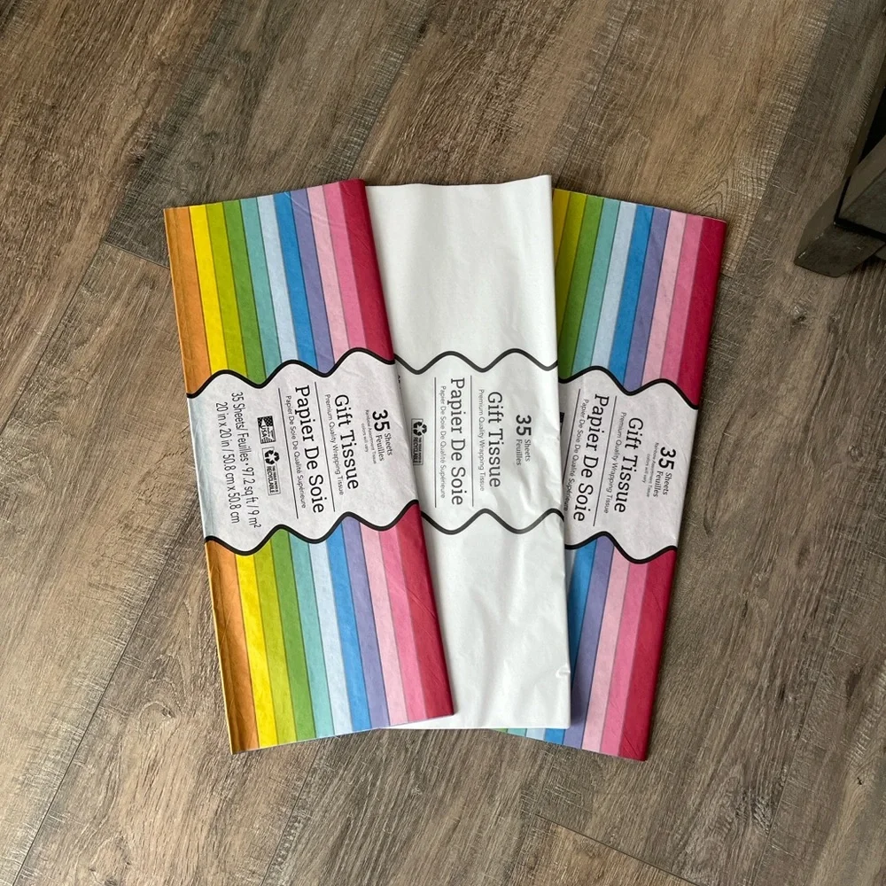Colorful Gift Tissue Paper Set - 105 Sheets ~New~